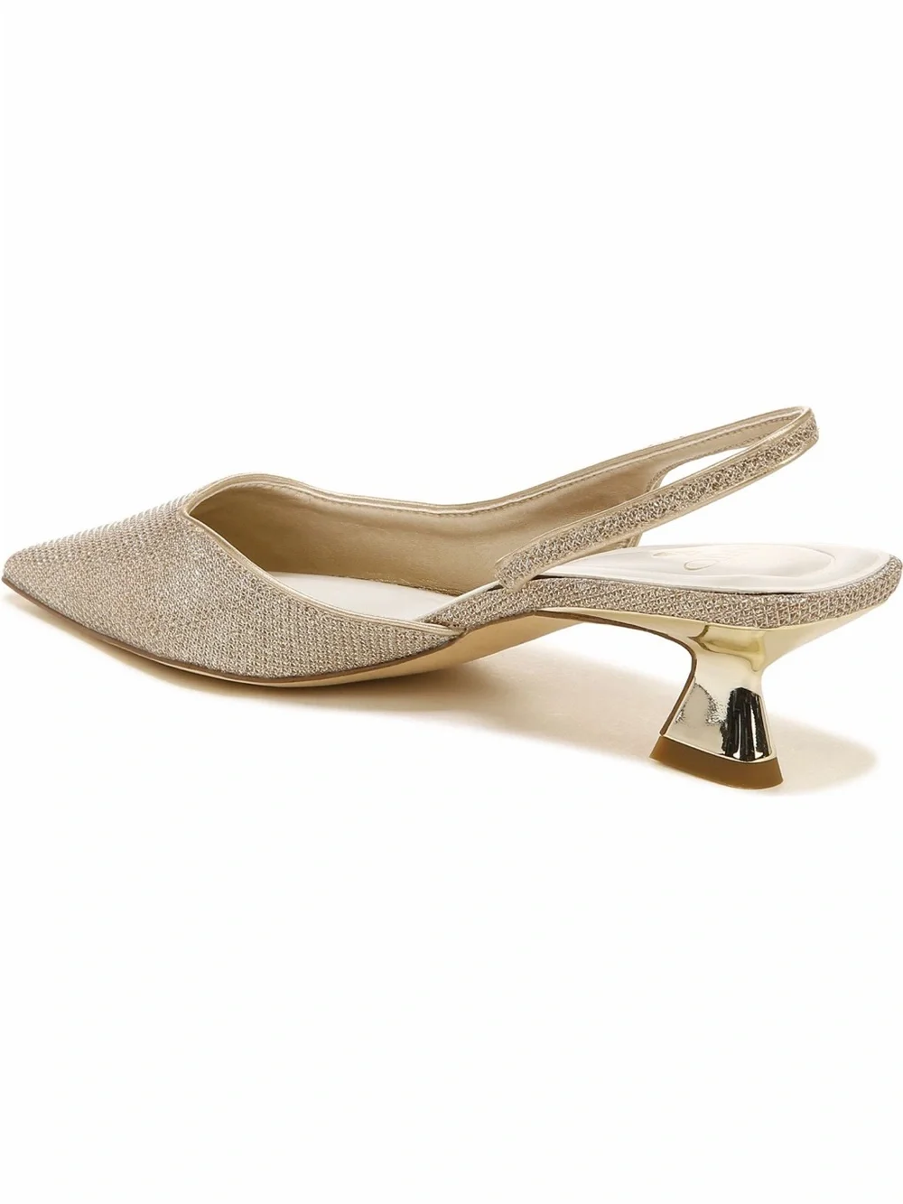 SARTO By Franco Sarto Metallic Gold Slingback Kitten Heel